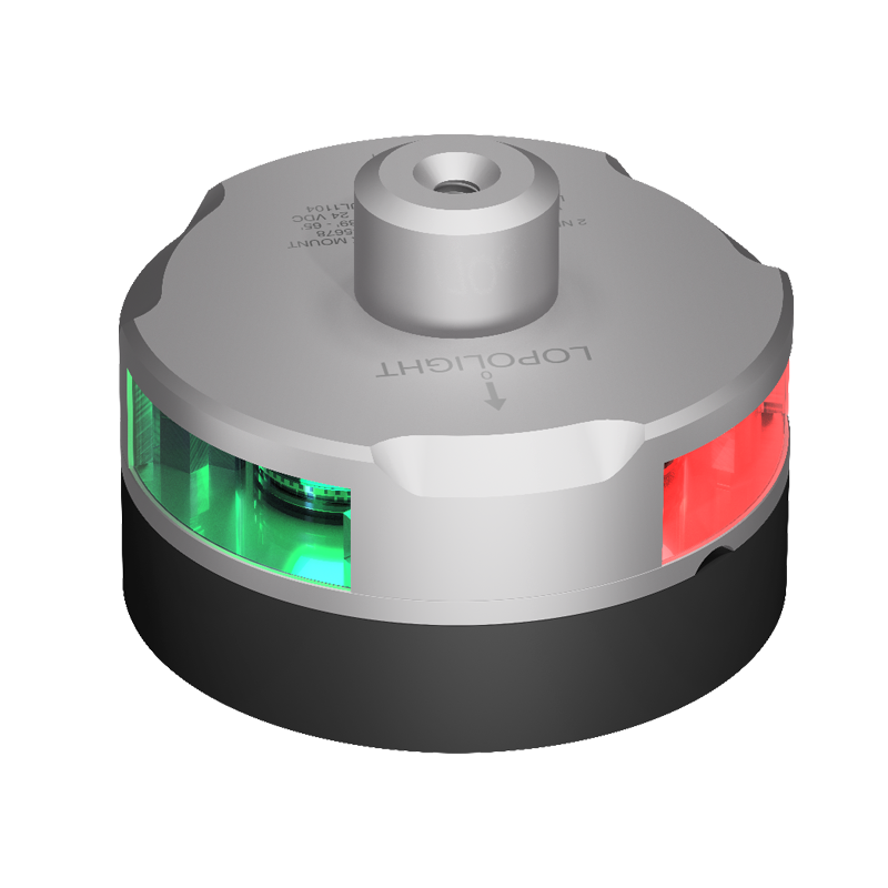 Tri-color w. windex mnt+light, silver anodized Tri-color w. windex mnt+light, silver anodized